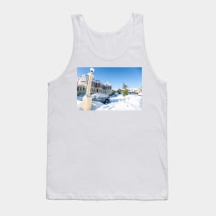 Blue sky after snow fall. Tank Top